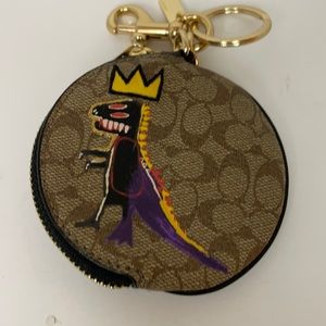 Coach x Basquiat Rexy Circular Coin Pouch BNWT